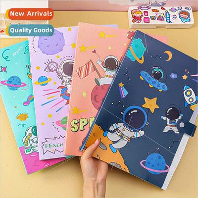 Organ bag Cartoon astronaut a4 folder student stationery mul