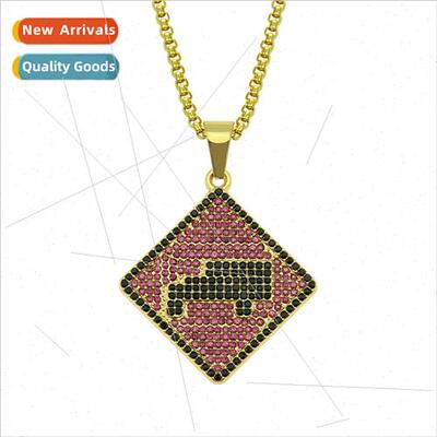 Accessories Hip Hop Men Women Small Car Shape Pendant Neckla