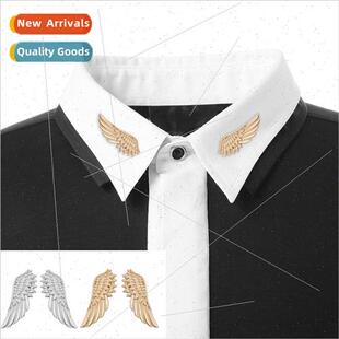 Korean popular jewelry feathers angel wings collar needle sh