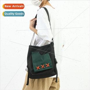 color matching bucket 2023 Korea neutral satchel ins