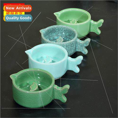Multi-purpose inkwell ink stone wh lid pen holder pen rest c