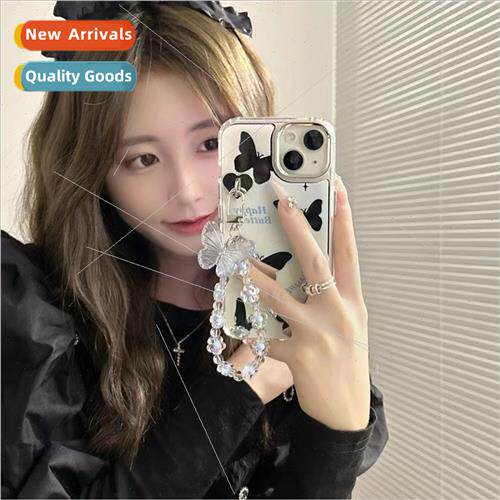 Premium ins  butterfly bracelet pendant 适用 iPhone 14 case