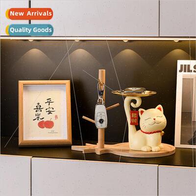 beckoning cat key candy storage ornament home living room en