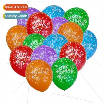 12 inch 2.8g pinwheel happy birthday latex balloons mixed co