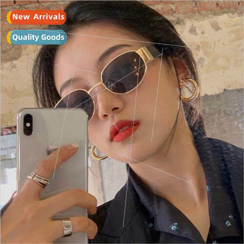 Europe ins glasses tide female sunglasses bungee paragraph d