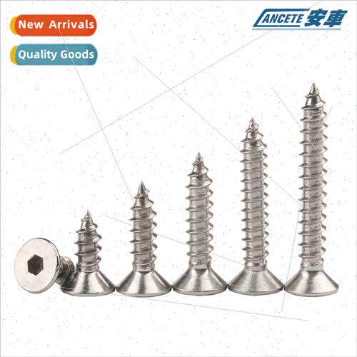 304 Flat head hexagon socket head tapping screws hexagon soc