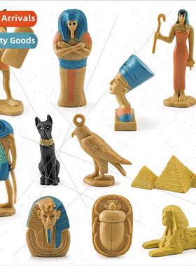 Egyptian pyramid sphinx mummy box jackal-headed god many oth