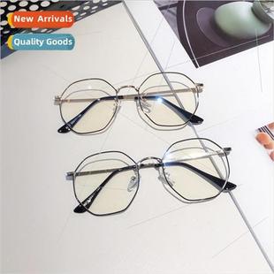 glasses frame men Polygonal myopia God women degrees veiled