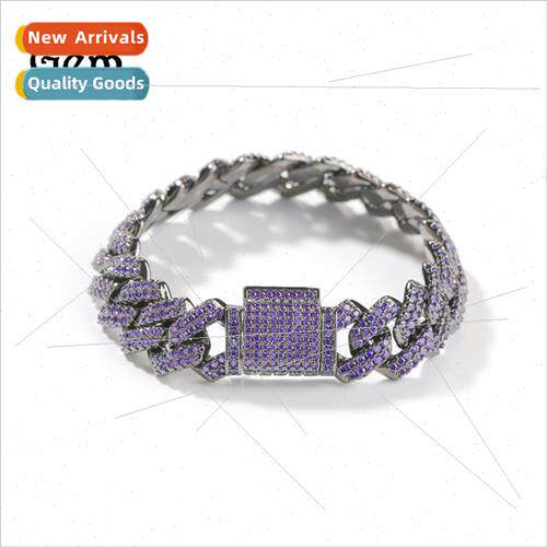 Hip Hop Copper wh Zirconia Chain Vintage Black Electroplated
