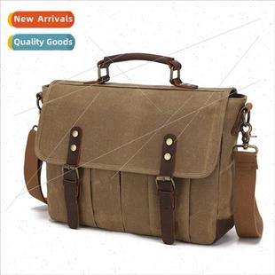 men photography over Canvas retro bag waxed crossbody