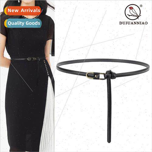 Thin belt female leather sweater coat hundred su skirt fashi