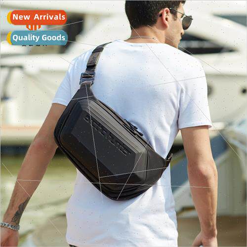 Hard Shell Chest Bag Men Crossbody Shoulder Waist Bag  Fashi