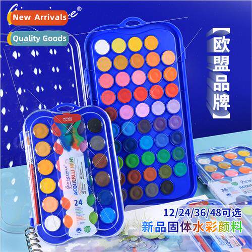 Solid pigments watercolor paint set 36 colors 48 colors art