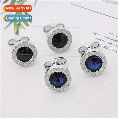 new Austrian crystal diamond cufflinks men French shirt cuff