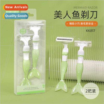 Mermaid Razor 2 pack 3 layers shaver underarm leg hair remov