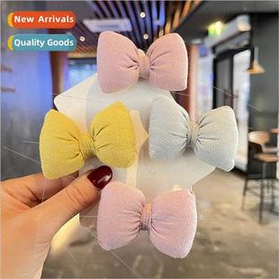 clips cotton children tie hai bow side fabric Bow filled