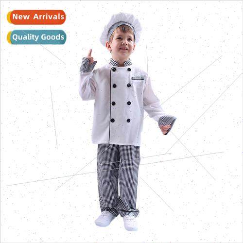 Child Chef Costume Styling Costume Men 2019 Kids Halloween c