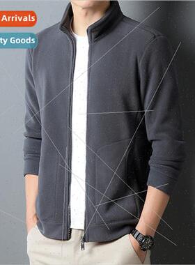 fleece jacket men thickened spring fall clothing double-side