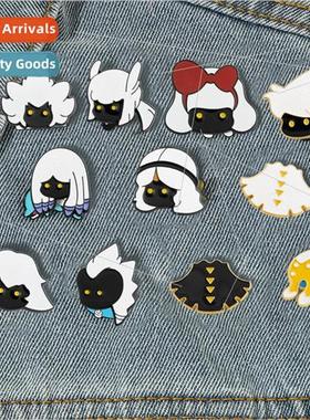 Secondary light encounter surrounding brooch cute flat mushr