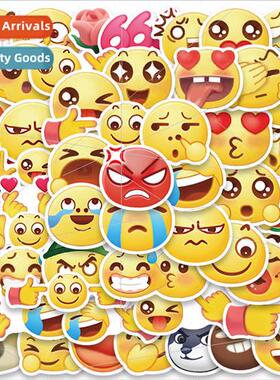 55 interesting funny emoticons cartoon handbook stickers lug
