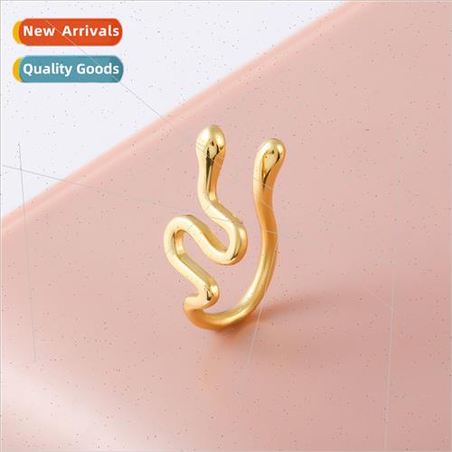 Europe body piercing jewelry new creative no piercing nose j