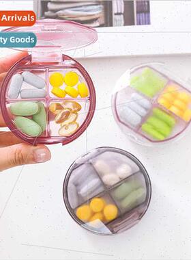 Pill Box Portable Box Japan Weekly Carrying Small Yakubo Sea