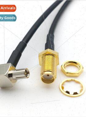 Coaxial RF Connector SMA Female to TS9 Male Elbow RG174 Cabl