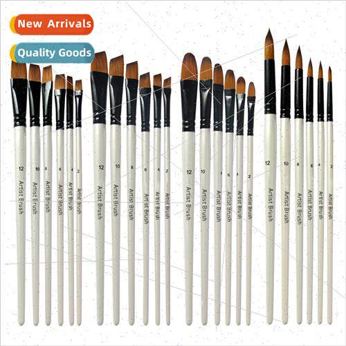 Preferred Pearl Whe Wooden Short Stick 6pcs Set Art Oil Pain