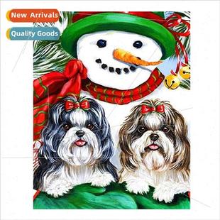 Handmade Decorations mple Full Snowman Christmas Stch Series