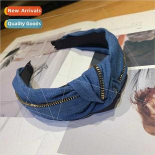 hair bands twisted zipper hai knot new middle cowboy