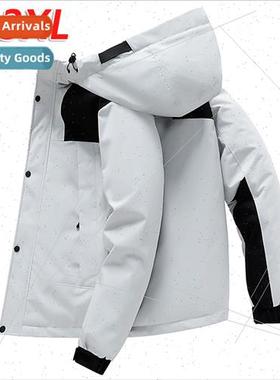 90 whe duck down jacket men winter warm thickened hooded jac