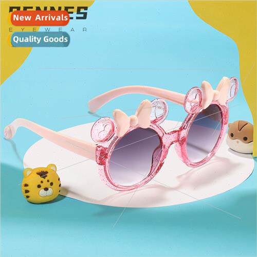 Children bow candy color sunglasses female baby tide  sungla