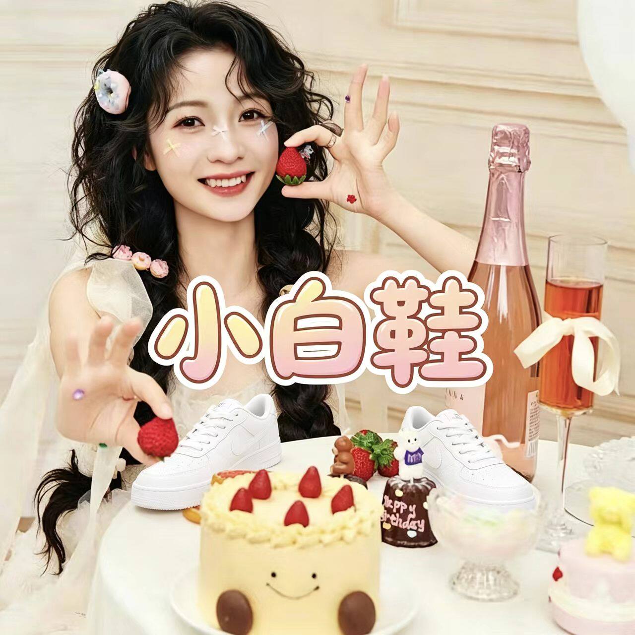 【牛皮+橡胶底】【白云亲舍】新款潮流百搭不累脚小白鞋-鱼
