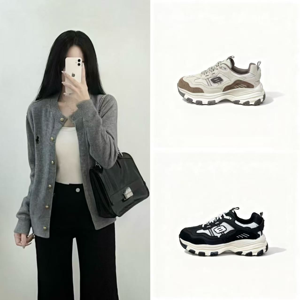 【真皮+超轻底】【漫过岁月】复古撞色百搭透气厚底轻便老爹鞋-逸