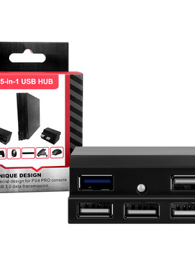 适用于索尼Sony PS4 ro主机USB Hub 3.0 2.0扩展器转换器PS4旧款主机USB 3.0 2.0扩展器转换器2转5傲硕OSTENT
