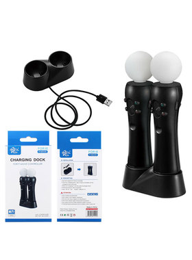 适用于索尼手柄充电底座PS MOVE无线充电器PS4 VR手柄双充ps4move手柄充电座傲硕OSTENT