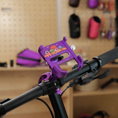 夸贝小怪兽自行车手机支架