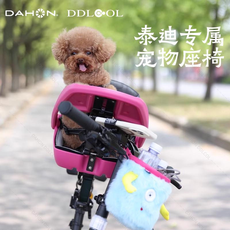 夸贝泰迪外出自行车宠物座椅