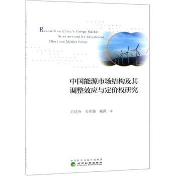 正版 中国能源市场结构及其调整效应与定价权研究  方建春 吴宛珊 臧微 经济科学出版社 9787514182514 R库