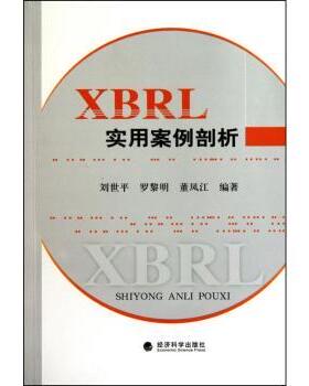正版 XBRL实用案例剖析 刘世平，罗黎明，董凤江编著 经济科学出版社       9787505899858 R库