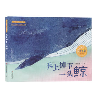中国非物质文化遗产·传统的温度青花瓷图画书：天上掉下一头鲸（精装绘本）（青铜葵花图画书奖获奖作品）（入选2020年亲近母语一