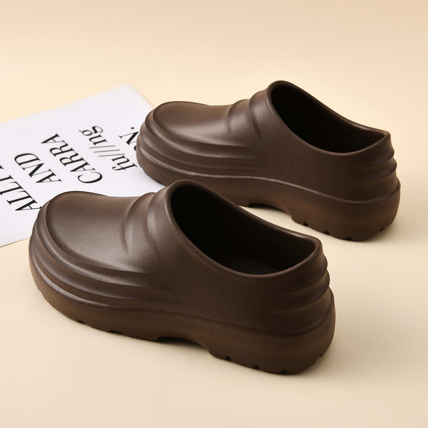 厨师鞋女外穿防滑防水鞋软底