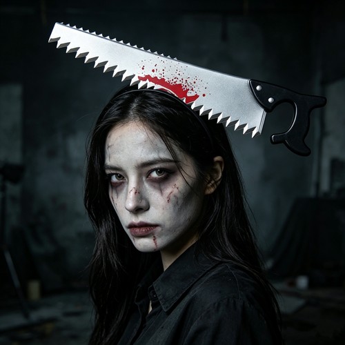 Halloween Fake Axe Hair Band Knife Horror Cosplay Headband