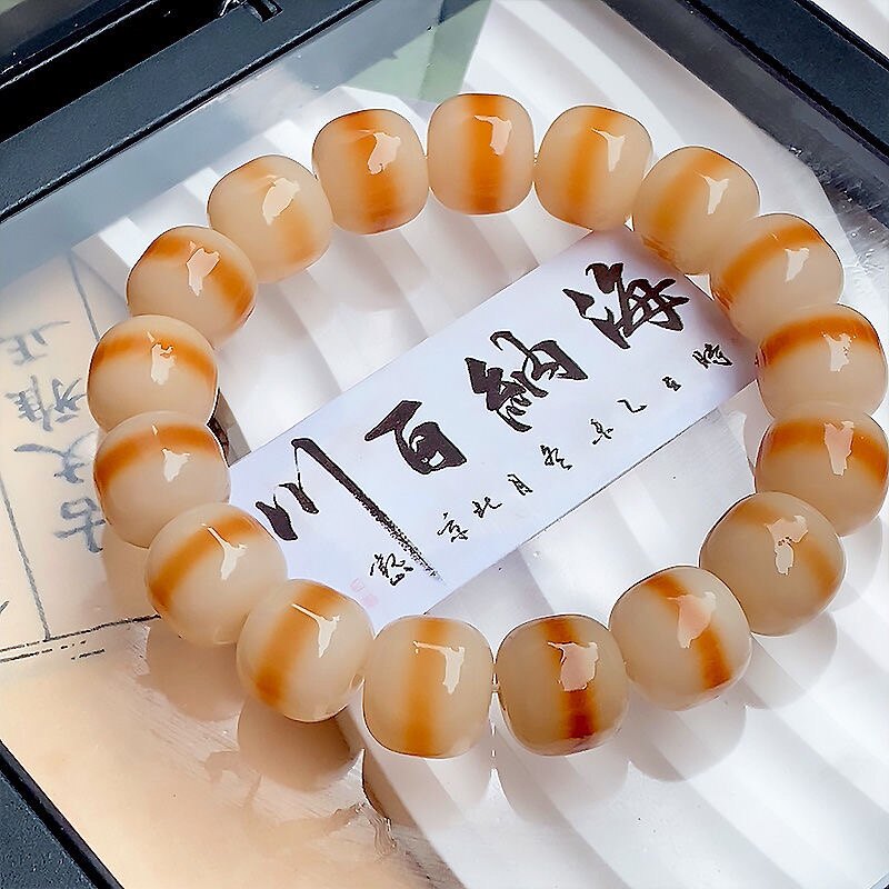 (真菩提)新品炭烧一线天小腮红火烧屁屁高抛菩提根绕指柔男女文玩