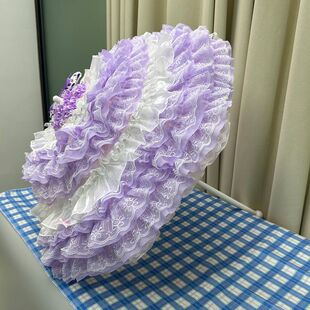 手作lo伞材料包重工lolita手工蕾丝花边梦幻公主甜美洛丽塔伞自制