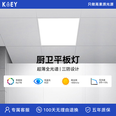 koey平板灯厨房卫生间高亮度高显