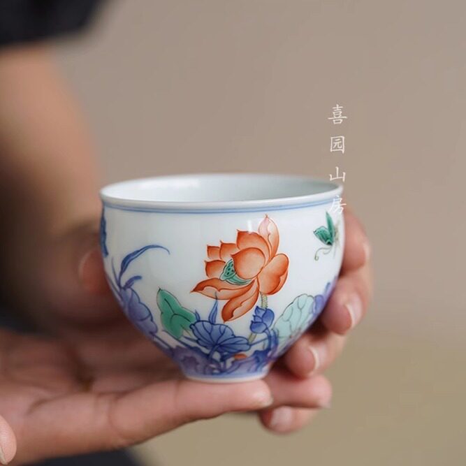古阅和风青花古彩高端瓷器