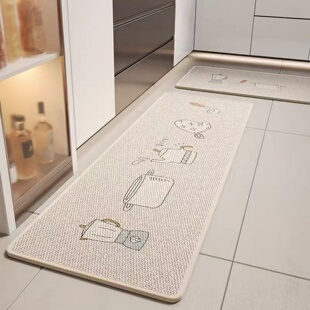 厨房地垫吸水脚垫耐脏免洗可擦防滑防摔垫卫生间门口软垫耐磨地毯