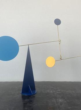 家居装饰摆件电视柜创意样板房客厅桌面北欧几何艺术动态平衡摆件