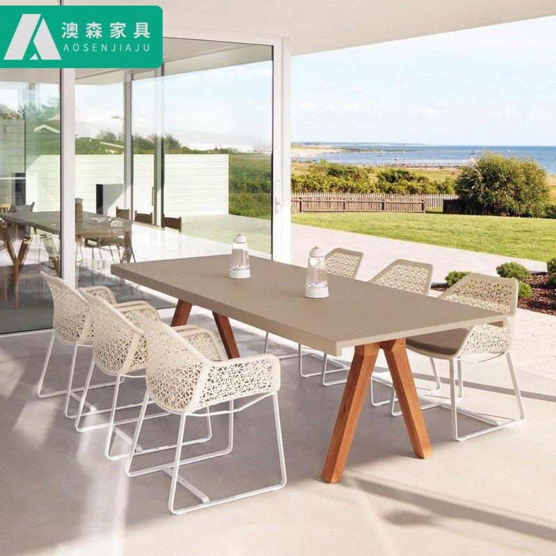 户外桌椅庭院酒店花园别墅藤椅三四件套组合休闲阳台桌椅星级家具